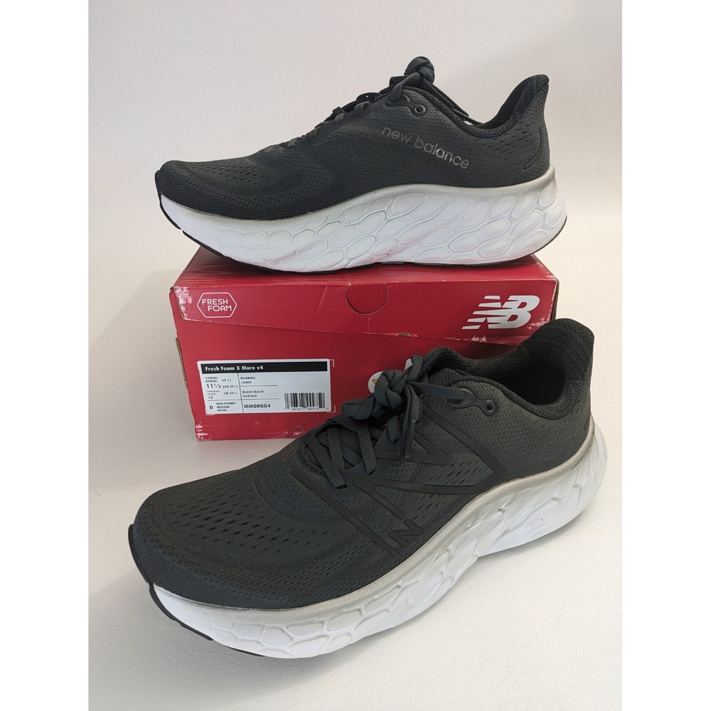 New Balance Men's‎ X More V4 Running Shoes, Black/Phantom, 11.5
